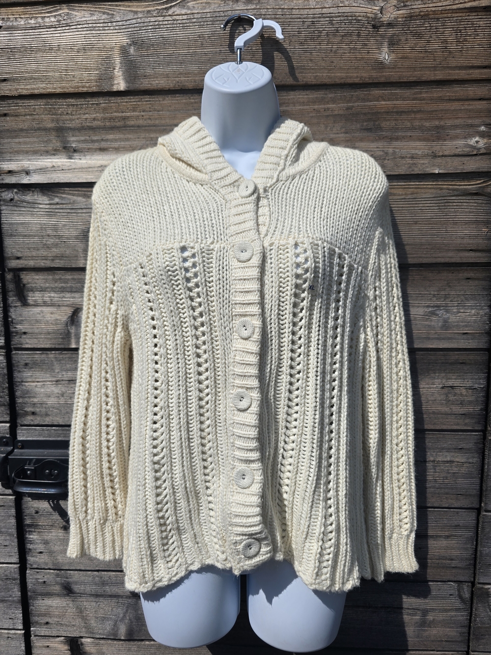 VTG Y2K American Eagle Angora Blend Hooded Cardigan